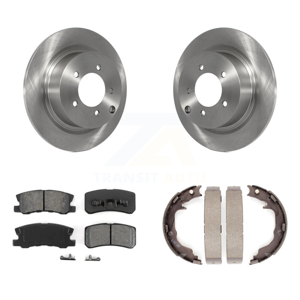 Kit de chaussures de stationnement à plaquettes semi-métalliques, Rotors à disque arrière, pour Jeep Mitsubishi Lance