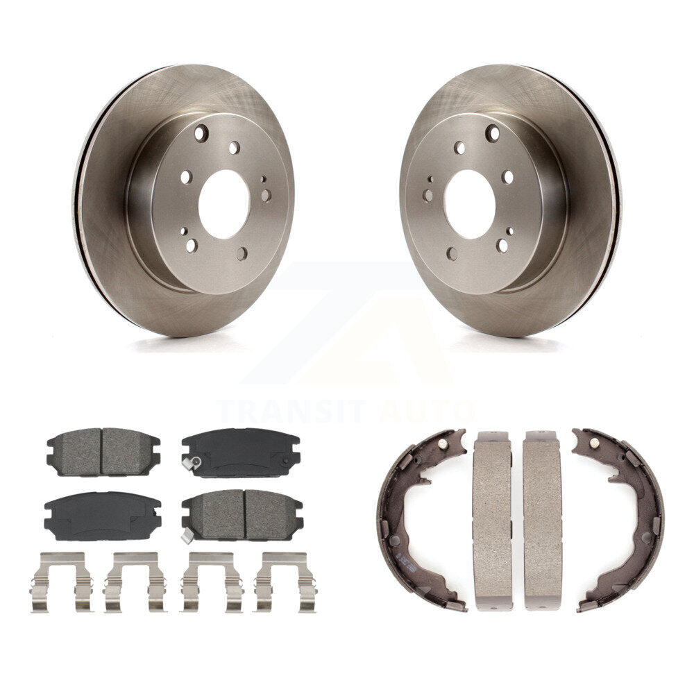 Kit de plaquettes semi-métalliques et de chaussures de stationnement pour rotors de disque arrière, pour Mitsubishi Eclips