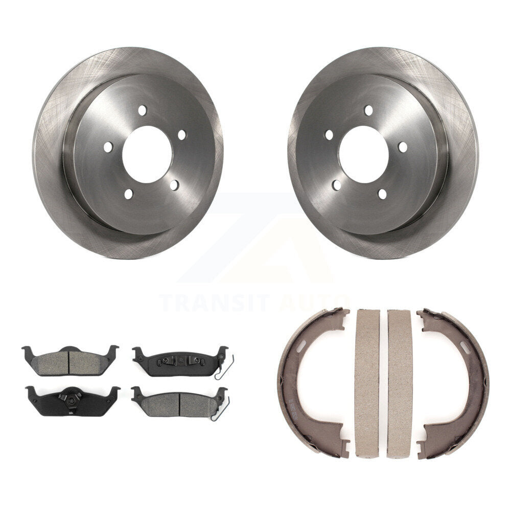 Kit de plaquettes semi-métalliques et de patins de frein de stationnement pour rotors de disque arrière, pour Ford F-150