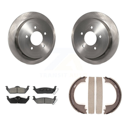 Kit de plaquettes semi-métalliques et de patins de frein de stationnement pour rotors de disque arrière, pour Ford F-150