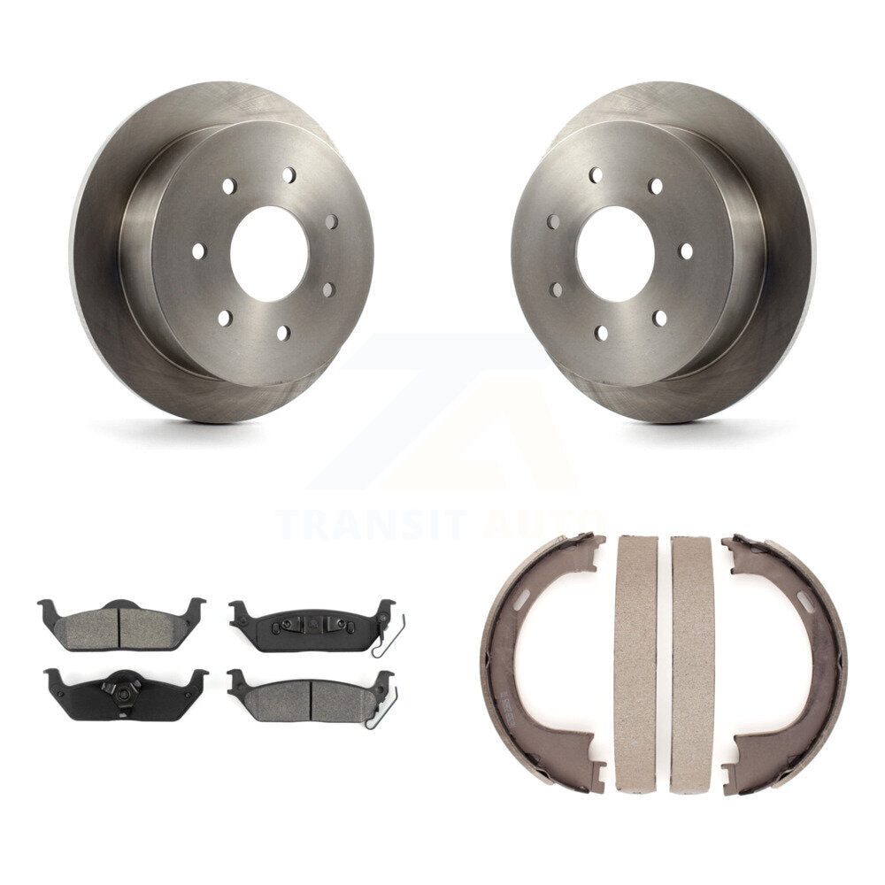 Kit de plaquettes semi-métalliques et de patins de frein de stationnement pour rotors de disque arrière, pour Ford F-150