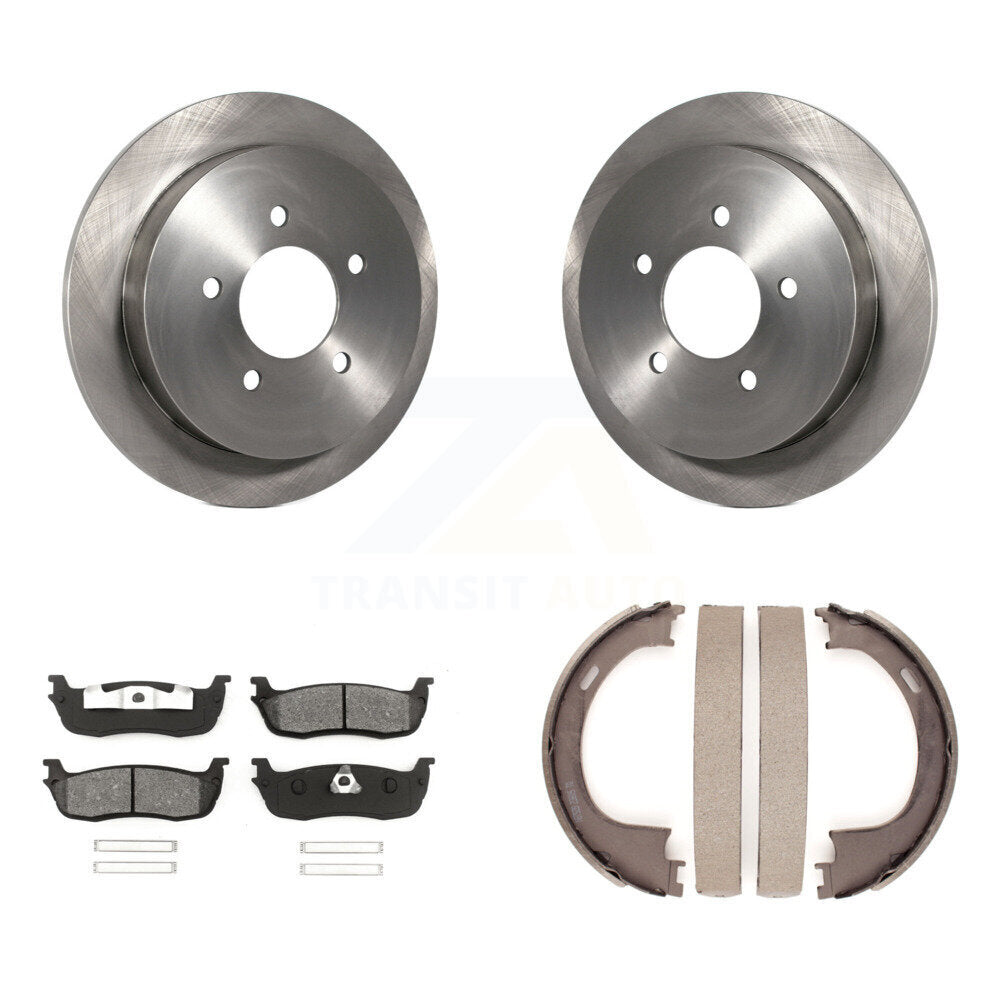 Kit de plaquettes semi-métalliques et de chaussures de stationnement pour disques arrière, pour Ford F-150 Heritage