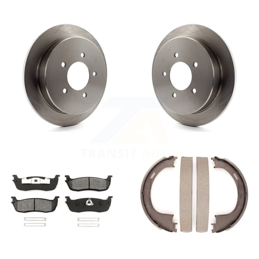 Kit de chaussures de stationnement à plaquettes semi-métalliques, Rotors à disque arrière, pour Ford F-150 Expedition