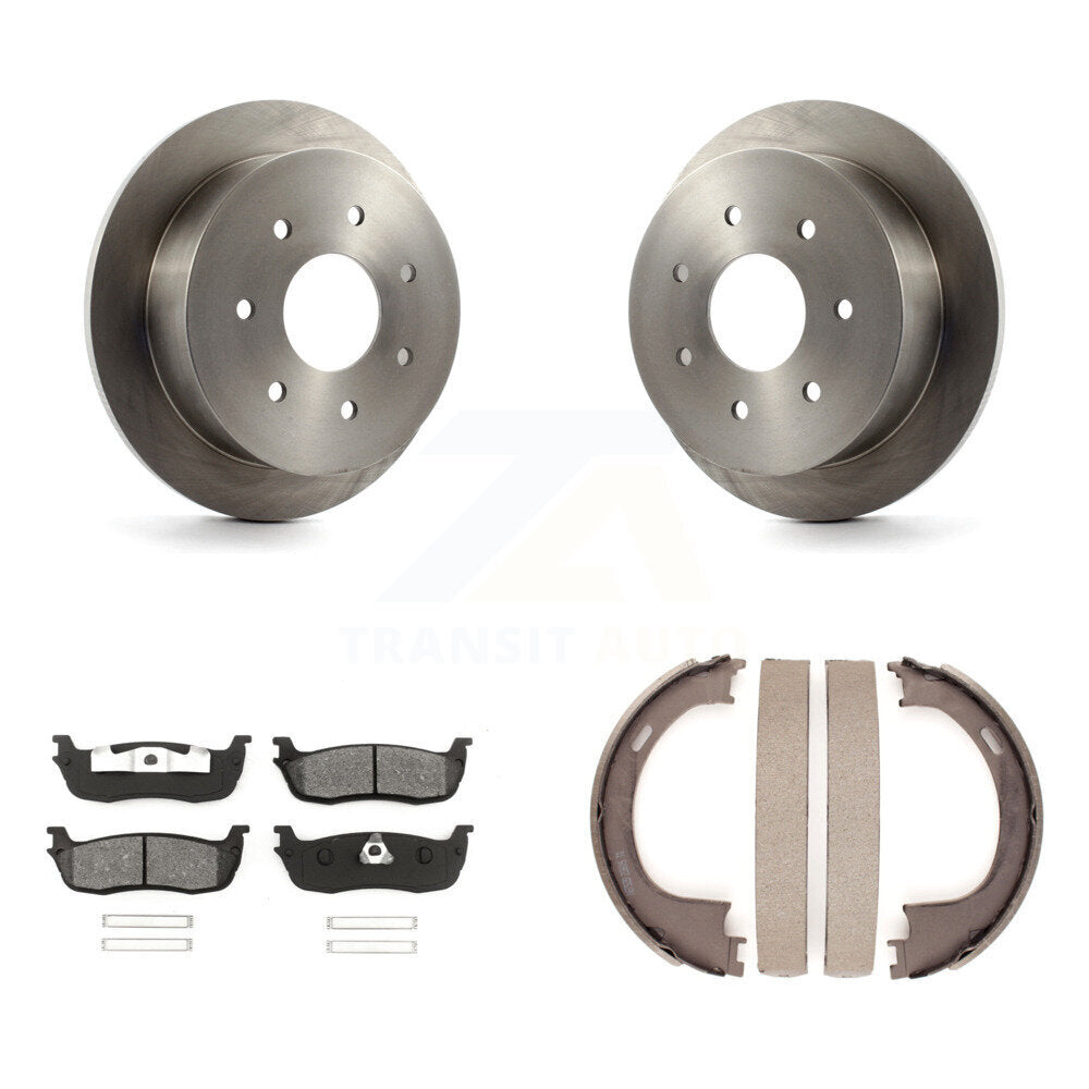 Kit de patins de frein de stationnement, Rotors à disque arrière, plaquettes semi-métalliques, pour Ford F-150 F-25