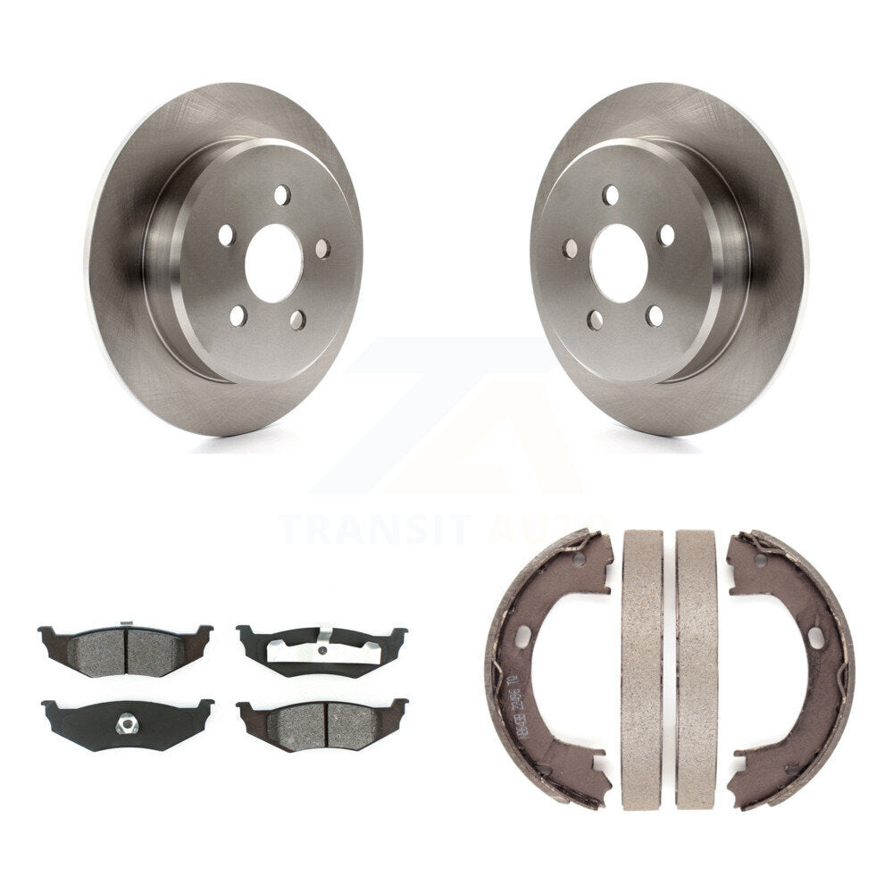 Kit de plaquettes semi-métalliques et de chaussures de stationnement pour rotors de disque arrière, pour Chrysler PT Cruiser
