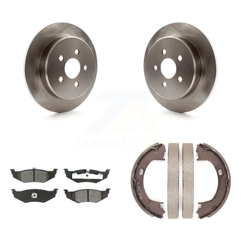 Kit de plaquettes semi-métalliques et de chaussures de stationnement pour rotors de disque arrière, pour Chrysler PT Cruiser