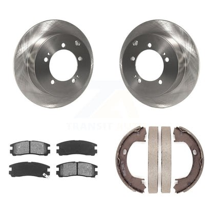 Kit de plaquettes semi-métalliques et de chaussures de stationnement pour rotors de disque arrière, pour Mitsubishi Eclips