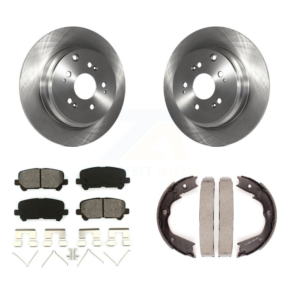 Kit de chaussures de stationnement à plaquettes semi-métalliques, Rotors à disque arrière, pour Honda Pilot Acura MDX