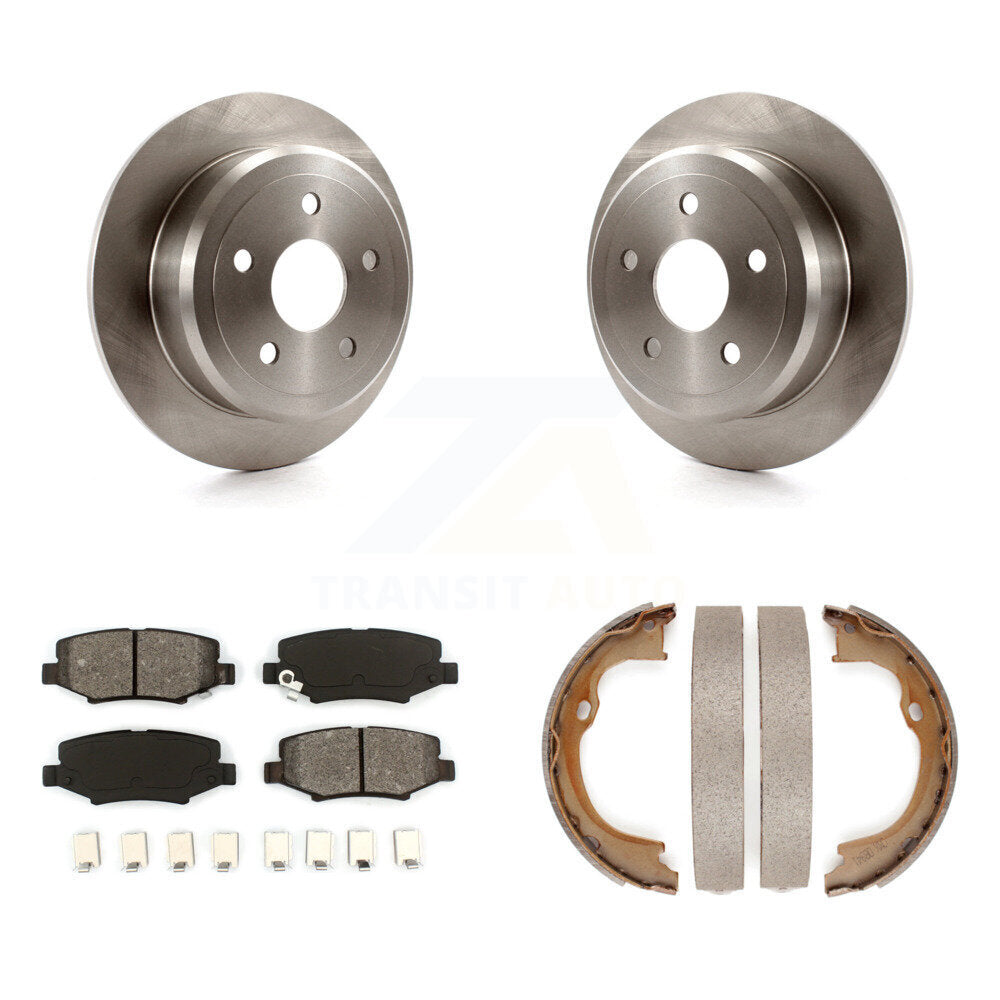 Kit de patins de frein de stationnement, Rotors à disque arrière, plaquettes semi-métalliques, pour Jeep Wrangler J