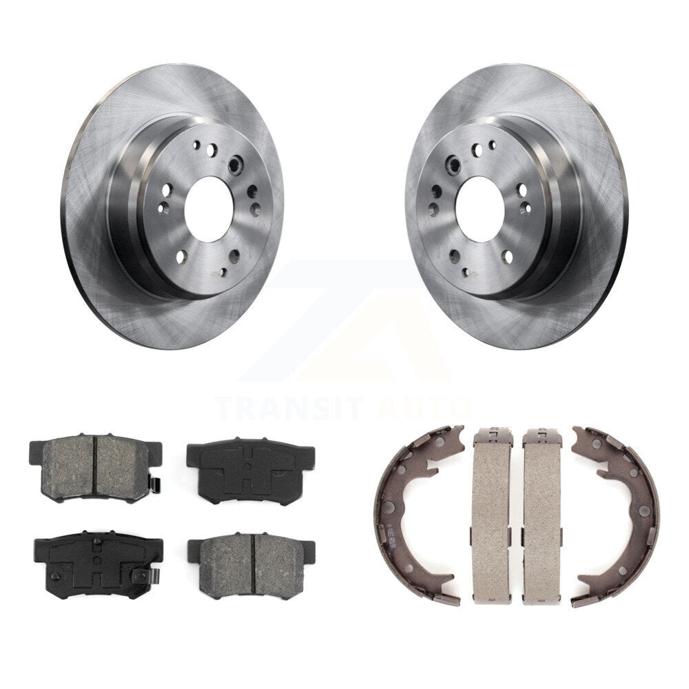 Kit de chaussures de stationnement à plaquettes semi-métalliques, Rotors à disque arrière, pour Acura TL Honda Elemen