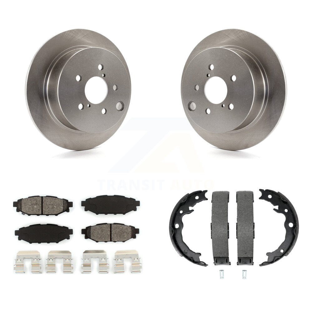 Kit de plaquettes semi-métalliques et de chaussures de stationnement pour disques arrière, Rotors, pour Subaru Crosstrek XV