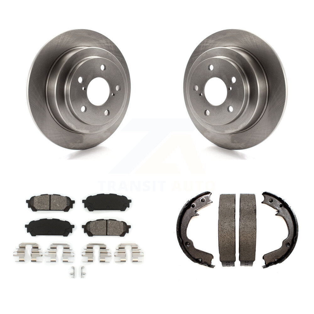 Kit de plaquettes semi-métalliques et de chaussures de stationnement pour rotors de disque arrière, pour Subaru Impreza Saab