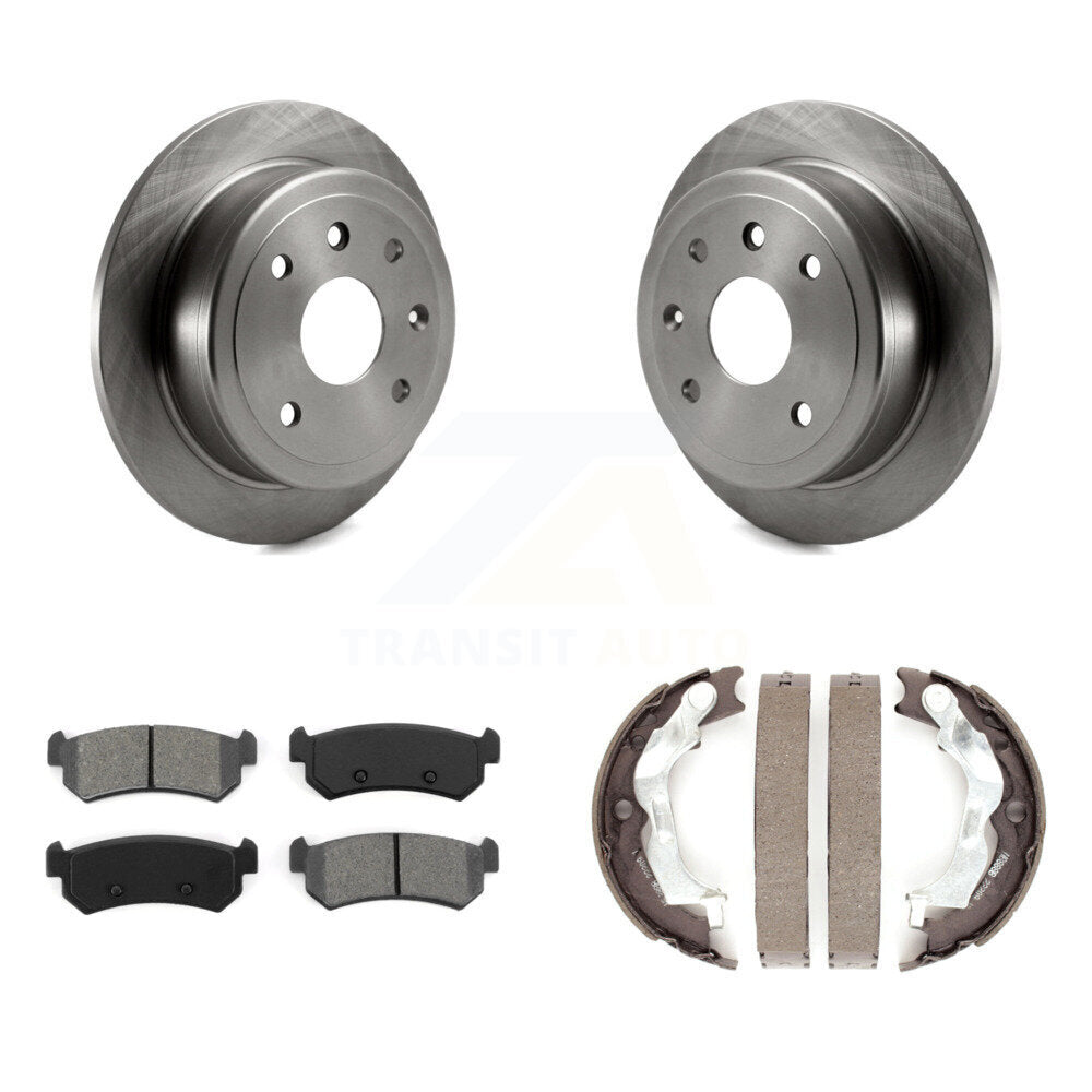 Kit de plaquettes semi-métalliques et de chaussures de stationnement pour disques arrière, Rotors, pour Suzuki Forenza Reno