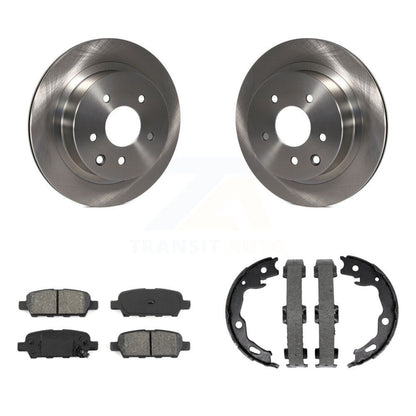 Kit de plaquettes semi-métalliques et de chaussures de stationnement pour rotors de disque arrière, pour Nissan Rogue Spor