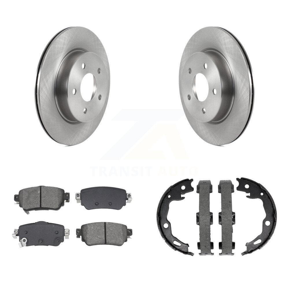 Kit de plaquettes semi-métalliques et de chaussures de stationnement pour rotors de disque arrière, pour Nissan Rogue Spor