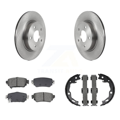 Kit de plaquettes semi-métalliques et de chaussures de stationnement pour rotors de disque arrière, pour Nissan Rogue Spor