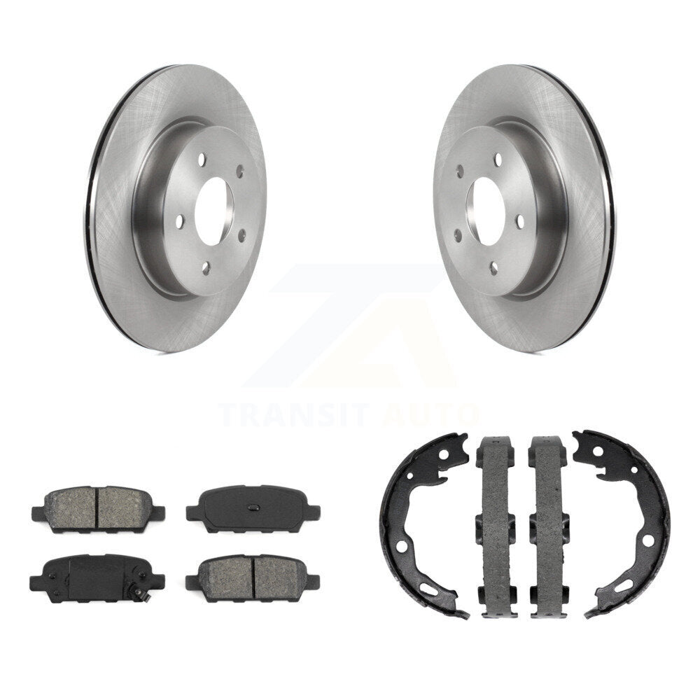 Kit de plaquettes semi-métalliques et de chaussures de stationnement pour rotors de disque arrière, pour Nissan Qashqai Rogu
