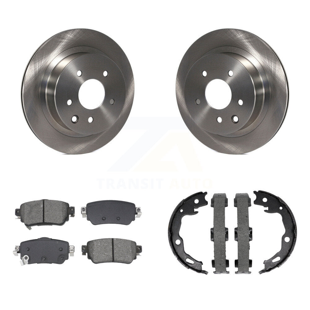 Kit de plaquettes semi-métalliques et de chaussures de stationnement pour rotors de disque arrière, pour Nissan Rogue Sport