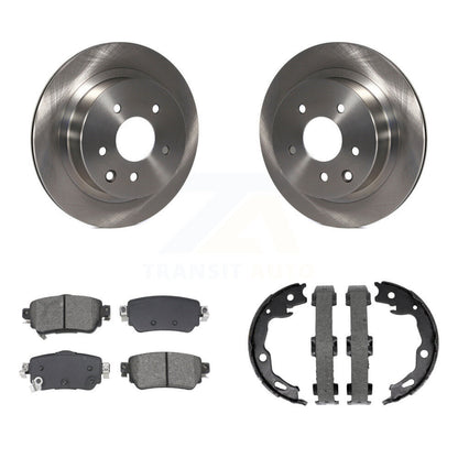 Kit de plaquettes semi-métalliques et de chaussures de stationnement pour rotors de disque arrière, pour Nissan Rogue Sport