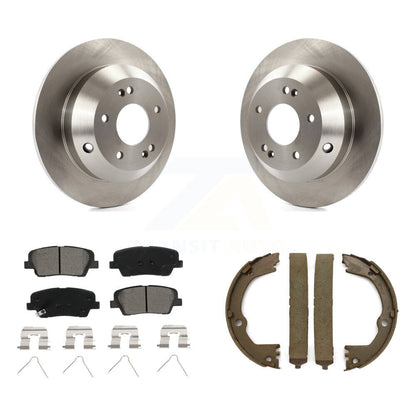 Kit de chaussures de stationnement à plaquettes semi-métalliques, Rotors à disque arrière, pour Hyundai Santa Fe Spor
