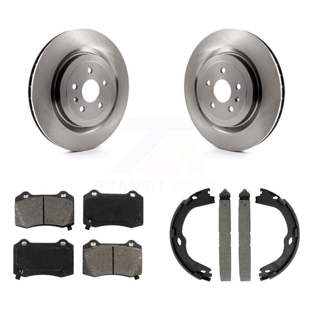 Kit de plaquettes semi-métalliques et de chaussures de stationnement, Rotors à disque arrière, pour Chevrolet Camaro CT