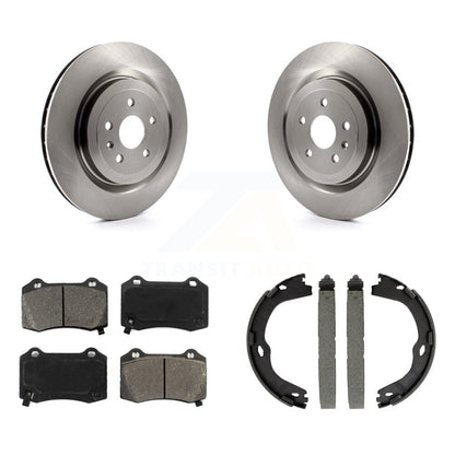 Kit de plaquettes semi-métalliques et de chaussures de stationnement, Rotors à disque arrière, pour Chevrolet Camaro CT