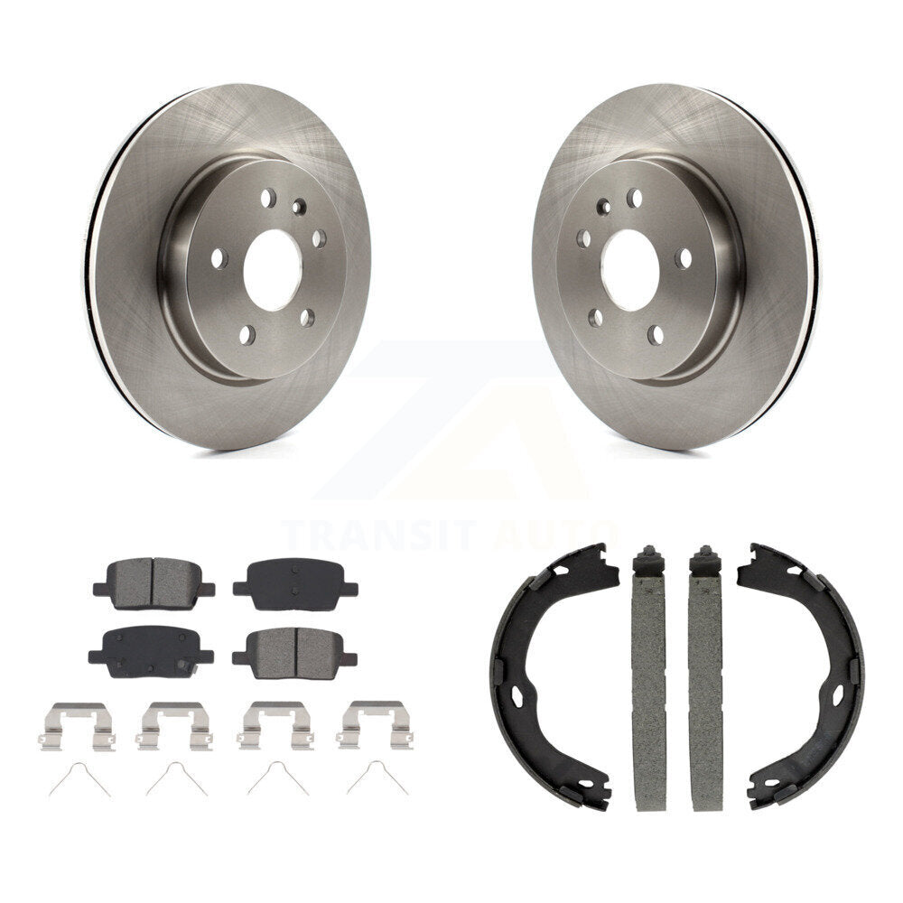 Kit de patins de frein de stationnement, Rotors à disque arrière, plaquettes semi-métalliques, pour Chevrolet Camar