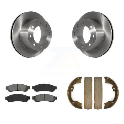 Kit de chaussures de stationnement à plaquettes semi-métalliques, Rotors à disque arrière, pour Ford F-350 Super Duty