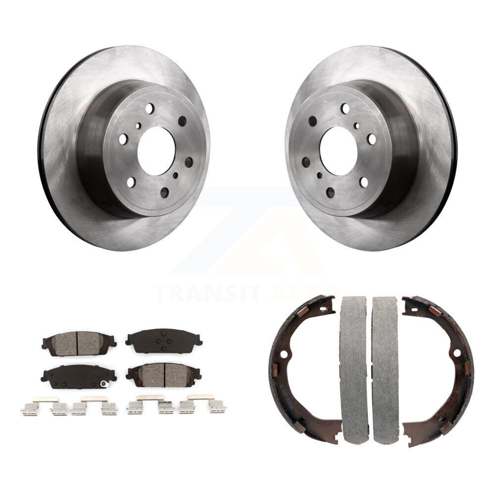 Kit de plaquettes semi-métalliques et de chaussures de stationnement pour disques arrière, pour GMC Chevrolet Sierr