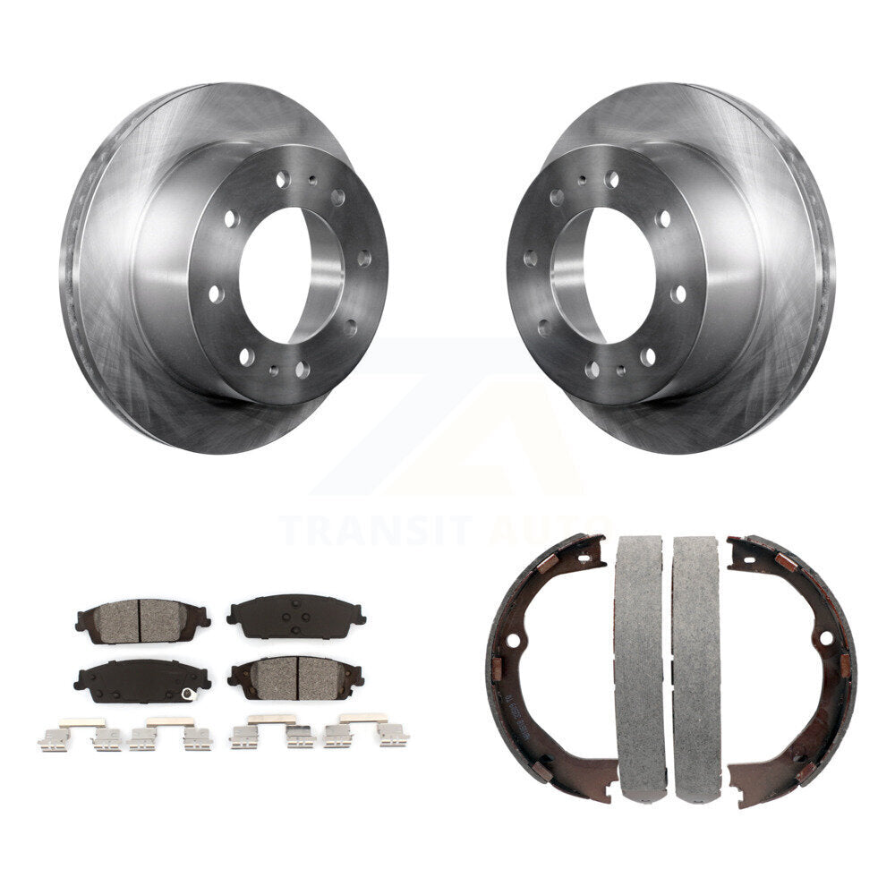 Kit de plaquettes semi-métalliques et de chaussures de stationnement, Rotors à disque arrière, pour Chevrolet Suburba