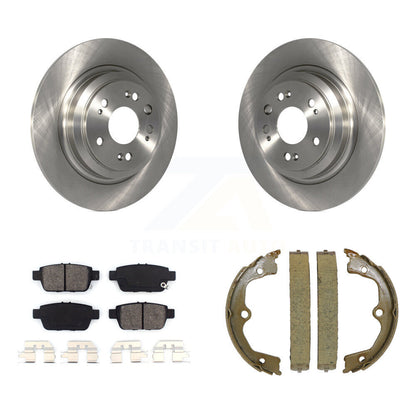 Kit de plaquettes semi-métalliques et de chaussures de stationnement pour disques arrière, pour Acura T 2009 – 2014