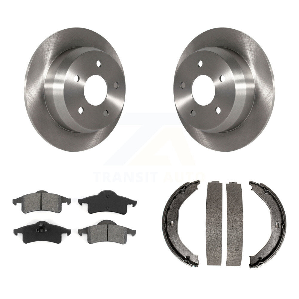 Kit de plaquettes semi-métalliques et de chaussures de stationnement pour rotors de disque arrière, pour Jeep Grand Cherokee
