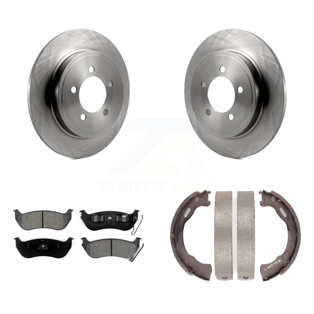 Kit de plaquettes semi-métalliques et de chaussures de stationnement pour disques arrière, pour Ford Explorer Sport