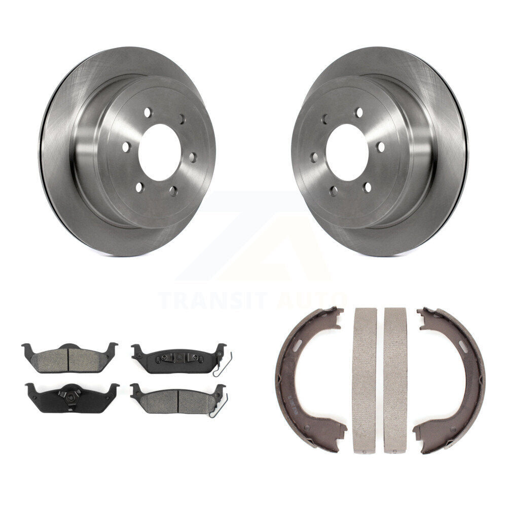 Kit de plaquettes semi-métalliques et de patins de frein de stationnement pour rotors de disque arrière, pour Ford F-150