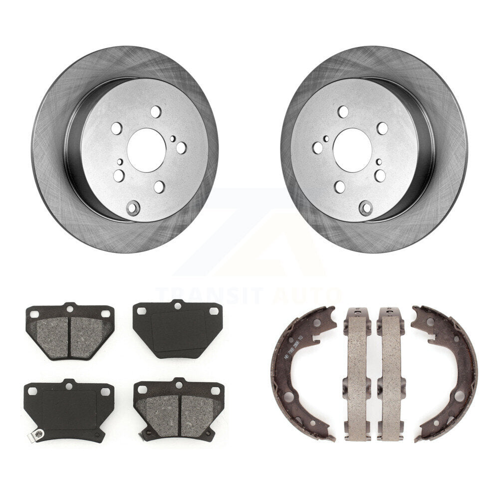 Kit de chaussures de stationnement à plaquettes semi-métalliques, Rotors à disque arrière, pour Toyota Matrix Corolla