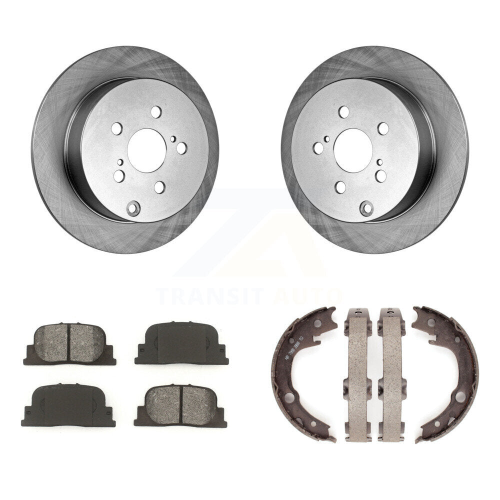 Kit de plaquettes semi-métalliques et de chaussures de stationnement pour disques arrière, pour Scion t 2005 – 2010