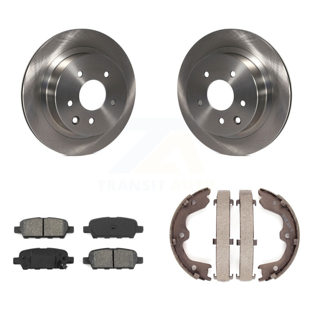 Kit de plaquettes semi-métalliques et de chaussures de stationnement pour rotors de disque arrière, pour INFINITI G35 Nissan