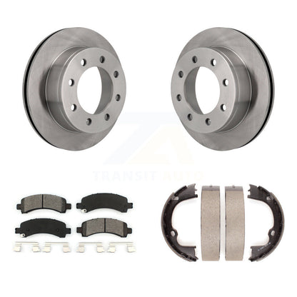 Kit de plaquettes semi-métalliques et de chaussures de stationnement, Rotors à disque arrière, pour Chevrolet GMC Savan