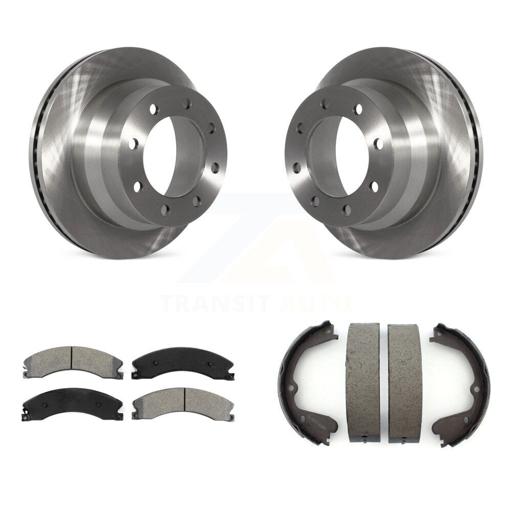 Kit de chaussures de stationnement avec disques semi-métalliques, Rotors à disque arrière, pour Chevrolet Express 350
