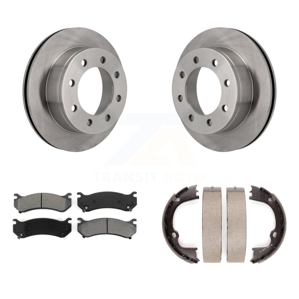 Kit de chaussures de stationnement à disques semi-métalliques, Rotors à disque arrière, pour GMC Chevrolet 2500 HD