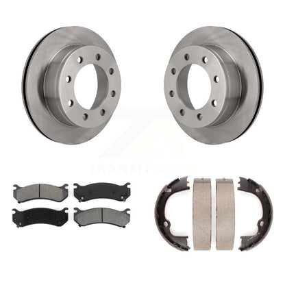 Kit de chaussures de stationnement à disques semi-métalliques, Rotors à disque arrière, pour GMC Chevrolet 2500 HD