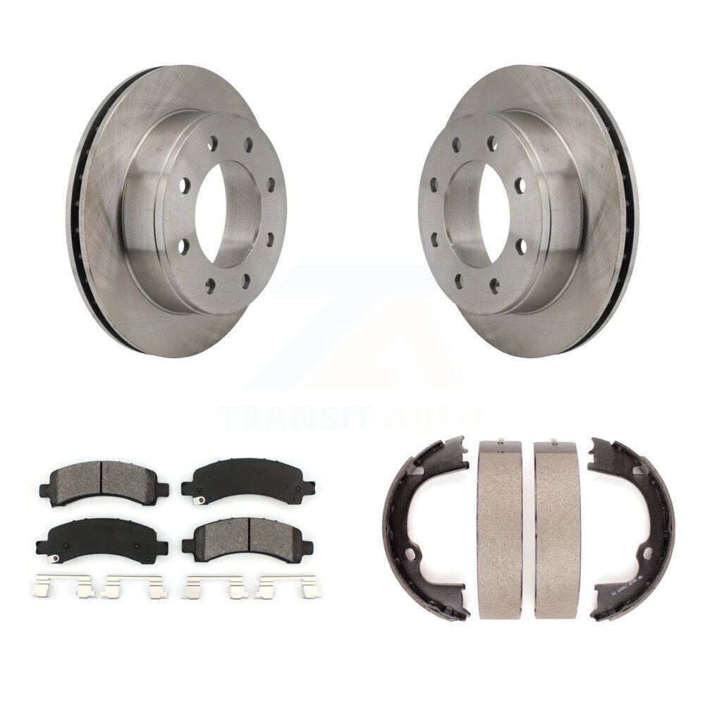 Kit de chaussures de stationnement avec disques semi-métalliques, Rotors à disque arrière, pour Chevrolet Express 250