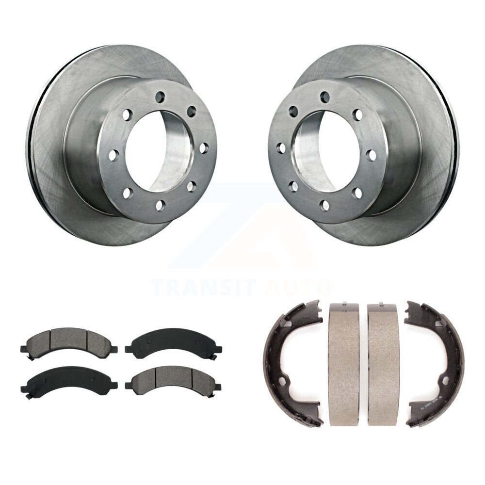 Kit de patins de frein de stationnement, Rotors à disque arrière, plaquettes semi-métalliques, pour GMC Savana 3500
