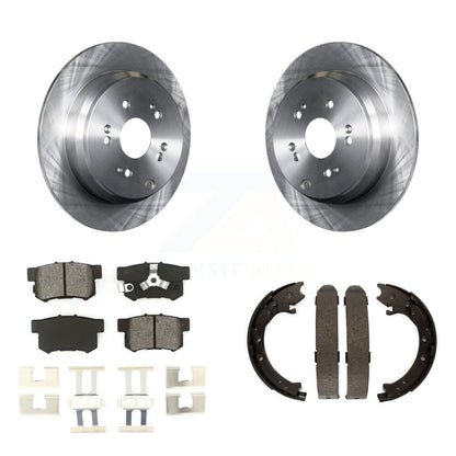 Kit de plaquettes semi-métalliques et de chaussures de stationnement pour disques arrière, Rotors, pour Honda CR-2005 – 2006