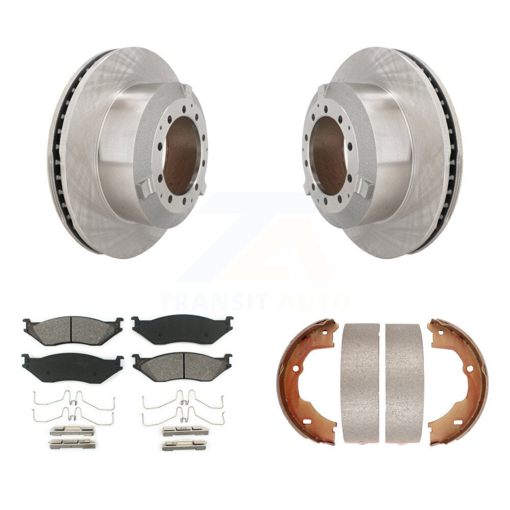 Kit de chaussures de stationnement avec plaquettes semi-métalliques, Rotors à disque arrière, pour Ford F-450 Super Duty