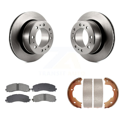 Kit de plaquettes semi-métalliques et de patins de frein de stationnement pour disques arrière, pour Ram 3500