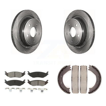 Kit de chaussures de stationnement à plaquettes semi-métalliques, Rotors à disque arrière, pour Dodge Ram 1500 Durang