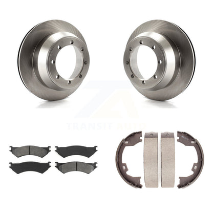 Kit de chaussures de stationnement avec plaquettes semi-métalliques, Rotors à disque arrière, pour Ford E-350 Super Duty