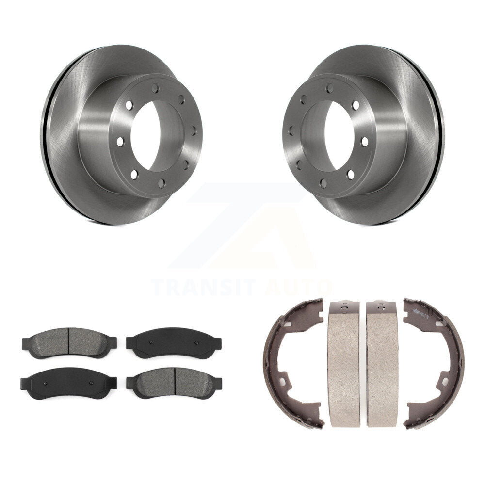 Kit de chaussures de stationnement avec plaquettes semi-métalliques, Rotors à disque arrière, pour Ford F-250 Super Duty
