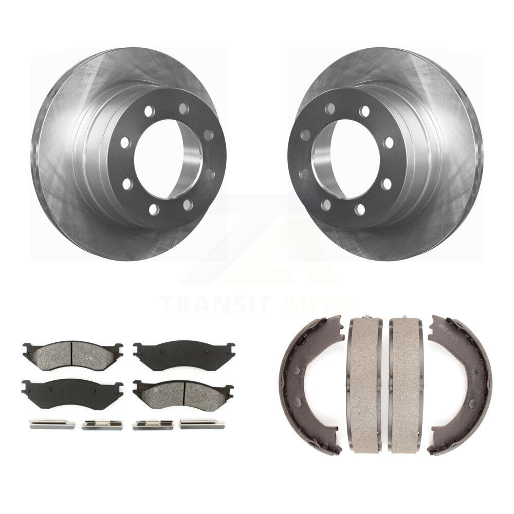 Kit de plaquettes semi-métalliques et de freins de stationnement, Rotors à disque arrière, pour Dodge Ram 150